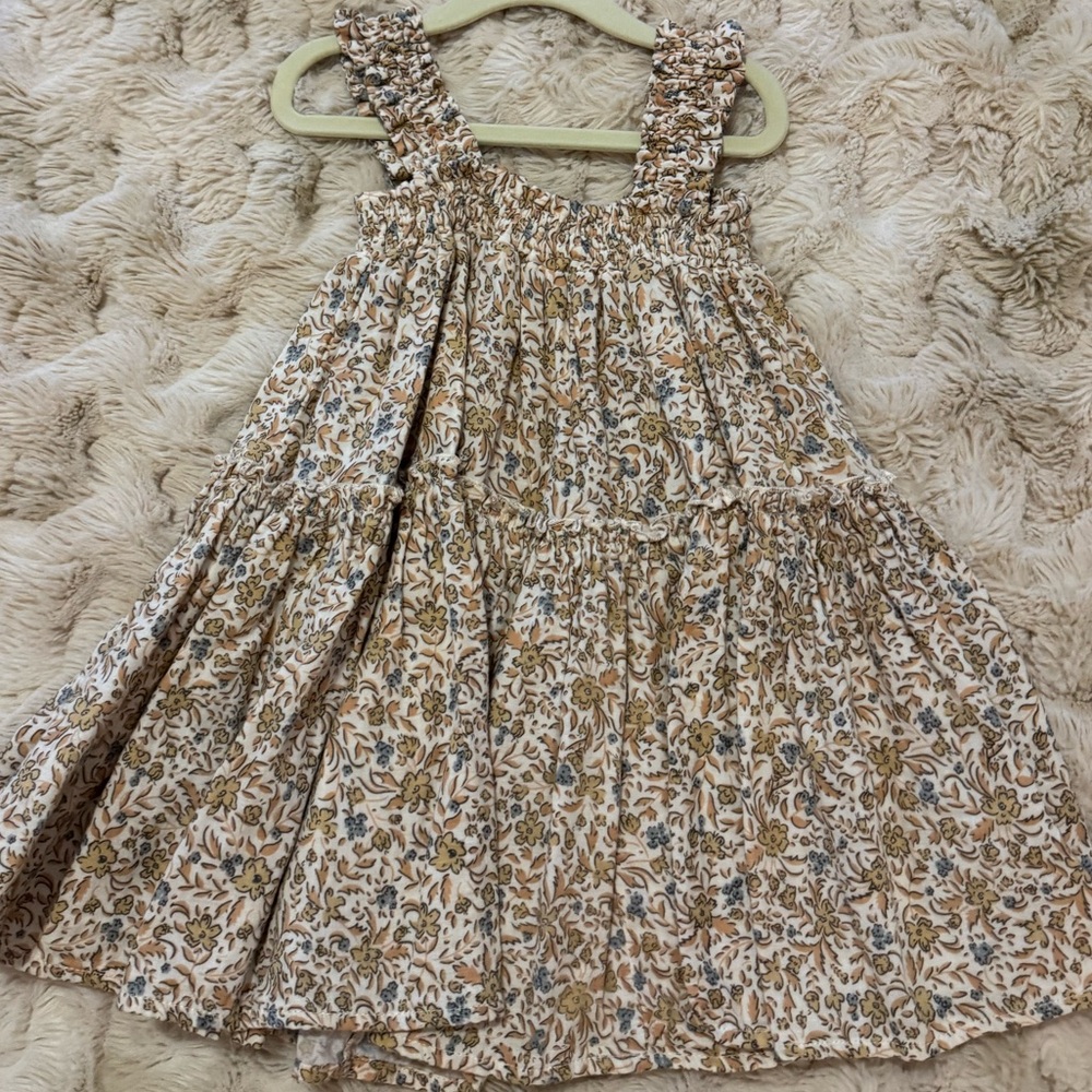 Rylee + Cru Cicily Floral Ruffle Dress